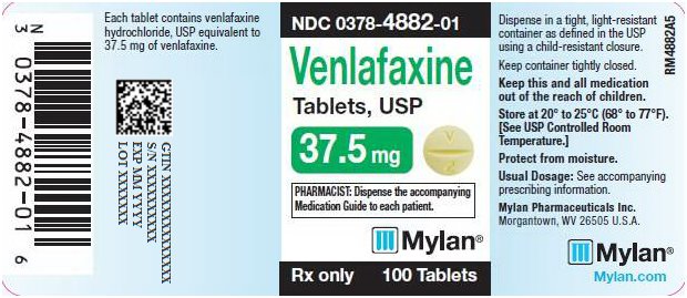 Venlafaxine Tablets, USP 37.5 mg Bottle Labels