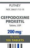 Cefpodoxime Proxetil 200 mg Label