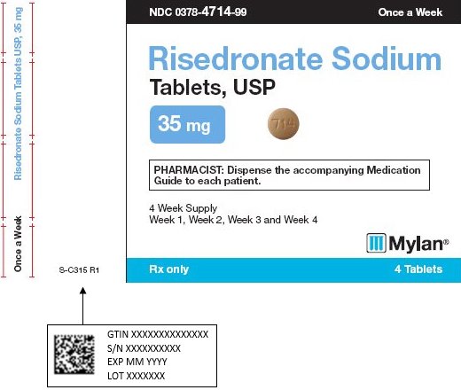 Risedronate Sodium Tablets, USP 35 mg Carton Label