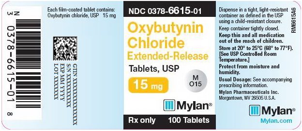 Oxybutynin Chloride Extended-Release Tablets, USP 15 mg Bottle Label