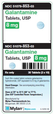 Galantamine 8 mg Tablets Unit Carton Label