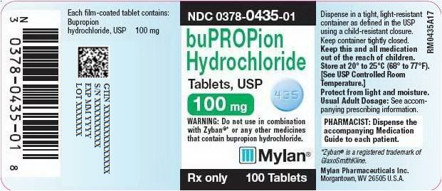 Bupropion Hydrochloride Tablets 100 mg Bottle Label