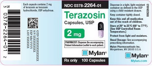 Terazosin Capsules, USP 2 mg Bottle Label