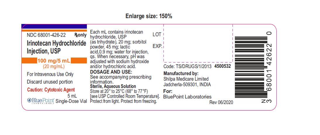 Irinotecan HCl Injection USP 100 mg/ 5mL Label