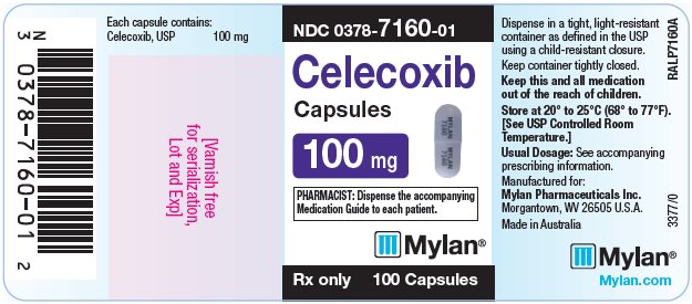 Celecoxib Capsules 100 mg Bottle Label