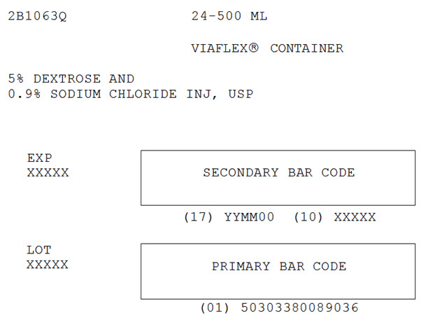 Dextrose & Sodium Chloride Representatve Carton Label NDC 0338-0089-036
