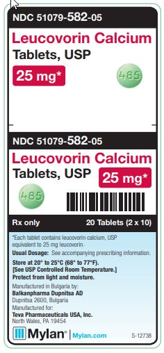 Leucovorin Calcium 25 mg Tablets, USP Unit Carton Label