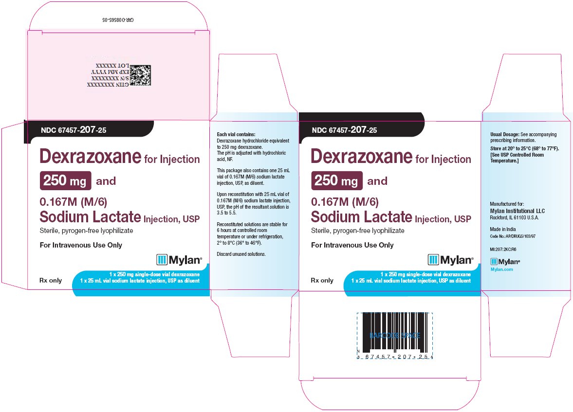 Dexrazoxane Injection 250 mg Carton Label