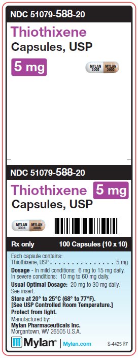 Thiothixene 5 mg Capsules Unit Carton Label