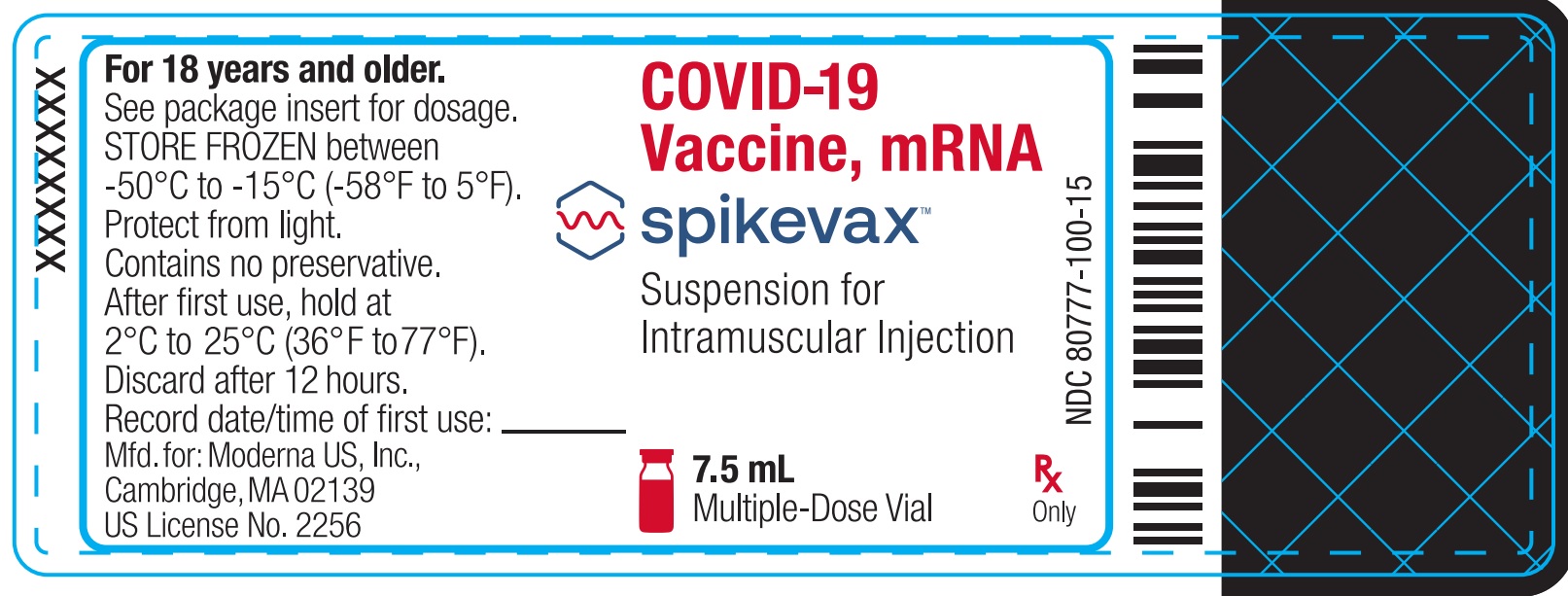 Spikevax (COVID-19 Vaccine, mRNA) Suspension for Intramuscular Injection Multiple-Dose Vial 7.5 mL