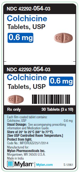 Colchicine 0.6 mg Tablets Unit Carton Label