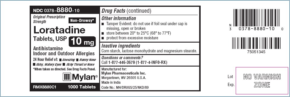 Loratadine Tablets 10 mg Bottles Base Layer