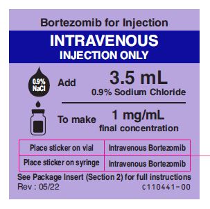Bortezimib Intravenous Sticker