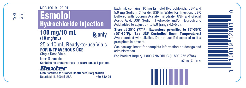 Esmolol Representative Carton Label NDC 10019-120-01