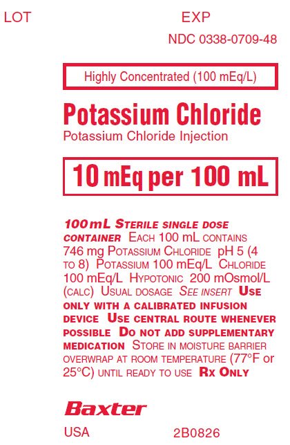 Potassium Chloride Injection Representative Container Label NDC  0338-0709-48