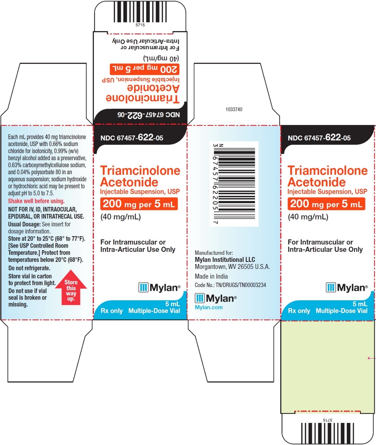 Carton Label 200 mg/5 mL