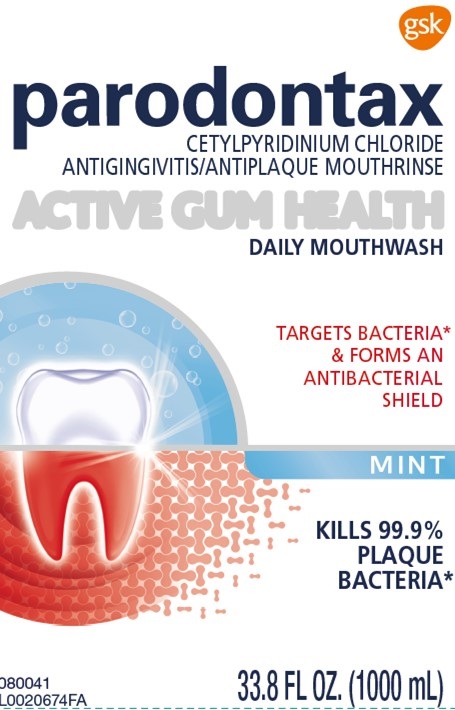 parodontax active gum health mouthwash mint