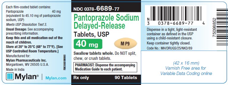 Pantoprazole Sodium Delayed-Release Tablets, USP 40 mg Bottle Label