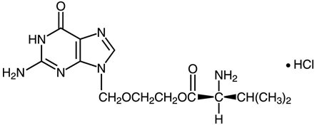 Valacyclovir Hydrochloride Structural Formula