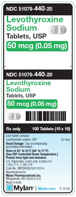 Levothyroxine Sodium 50 mcg (0.05 mg) Tablets Unit Carton Label
