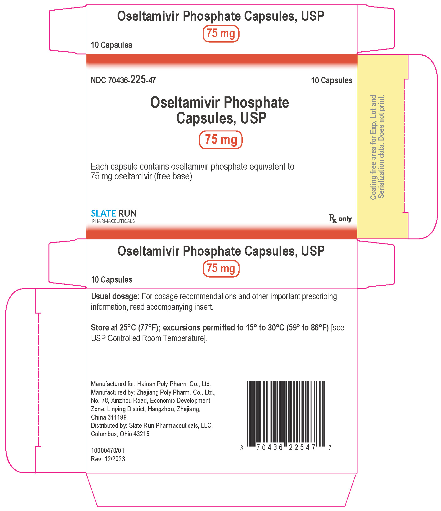 75 mg 10 capsule carton