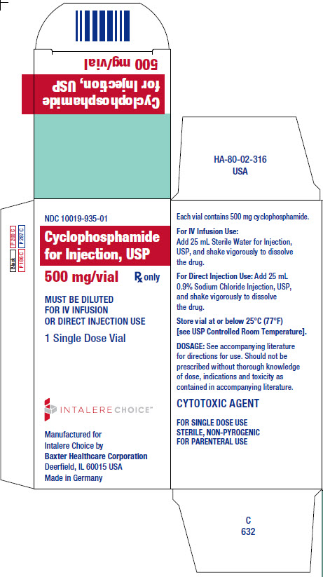Representative Cyclophosphamide Intalere NDC 10019-935-01 panel 1