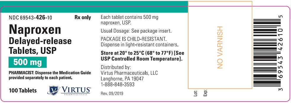 Bottle Label - 500 mg 100 count