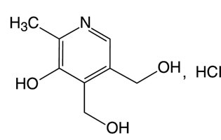 Pyridoxine Hydrochloride Structural Formula