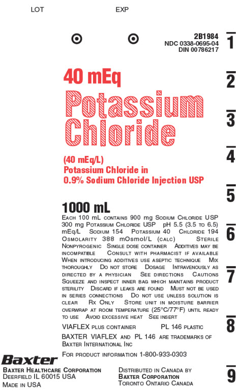 Potassium Chloride in Sodium Chloride Representative Container Label NDC 0338-0695-04