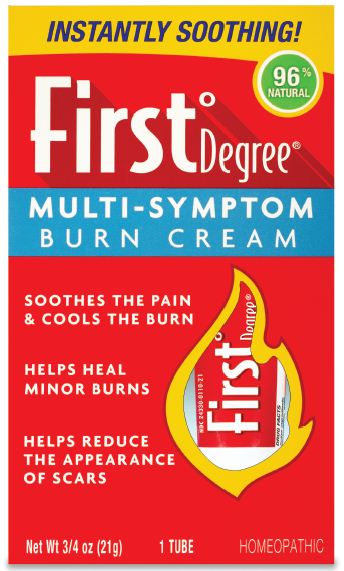 Carton Label - First Degree Multi-Symptom Burn Cream