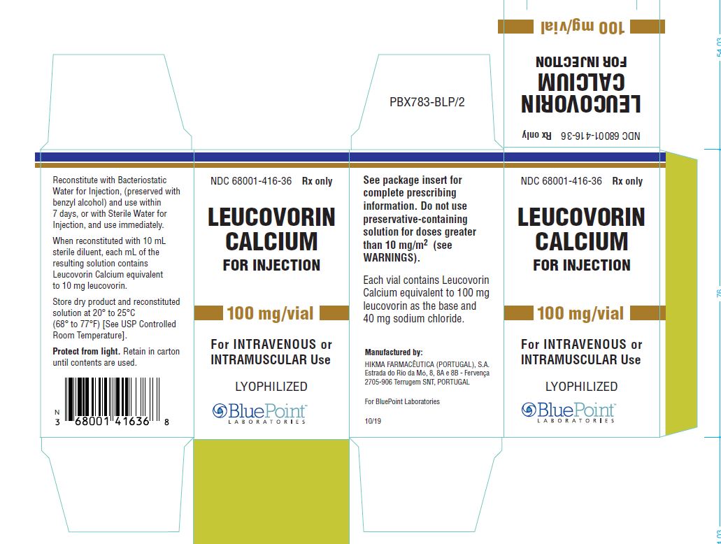 Leucovorin Calcium for Injection Carton 100mg Vial rev 1019