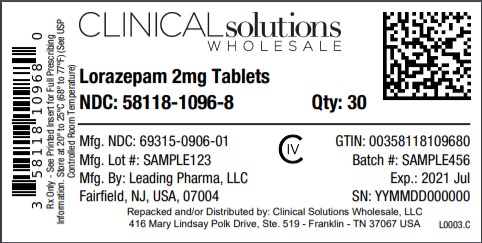 Lorazepam 2mg tablet 30 count blister card