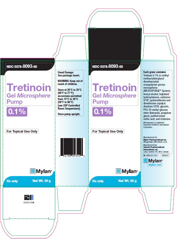 Tretinoin Gel Microsphere 0.1% Carton Label