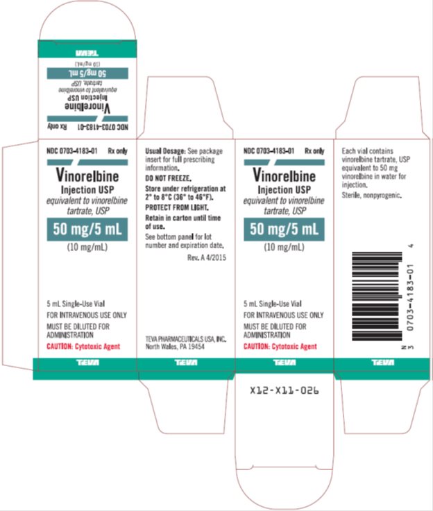 Vinorelbine Injection USP 10 mg/mL, 5 mL Single-Use Vial, Carton