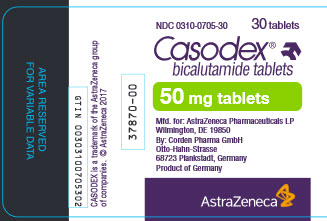 Casodex 50 mg 30 tablet count bottle label