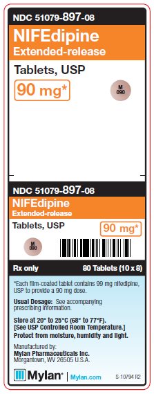 Nifedipine Extended-release 90 mg Tablets Unit Carton Label