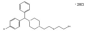 Hydroxyzine Hydrochloride Structural Formula