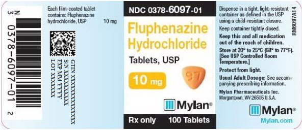 Fluphenazine Hydrochloride Tablets 10 mg Bottle Label