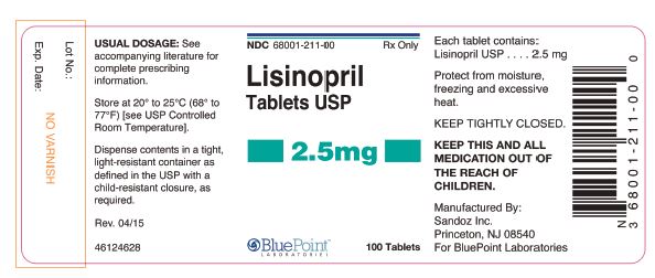 Lisinopril 2.5mg Rev1113