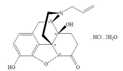 Naloxone Hydrochloride Dihydrate Structural Formula