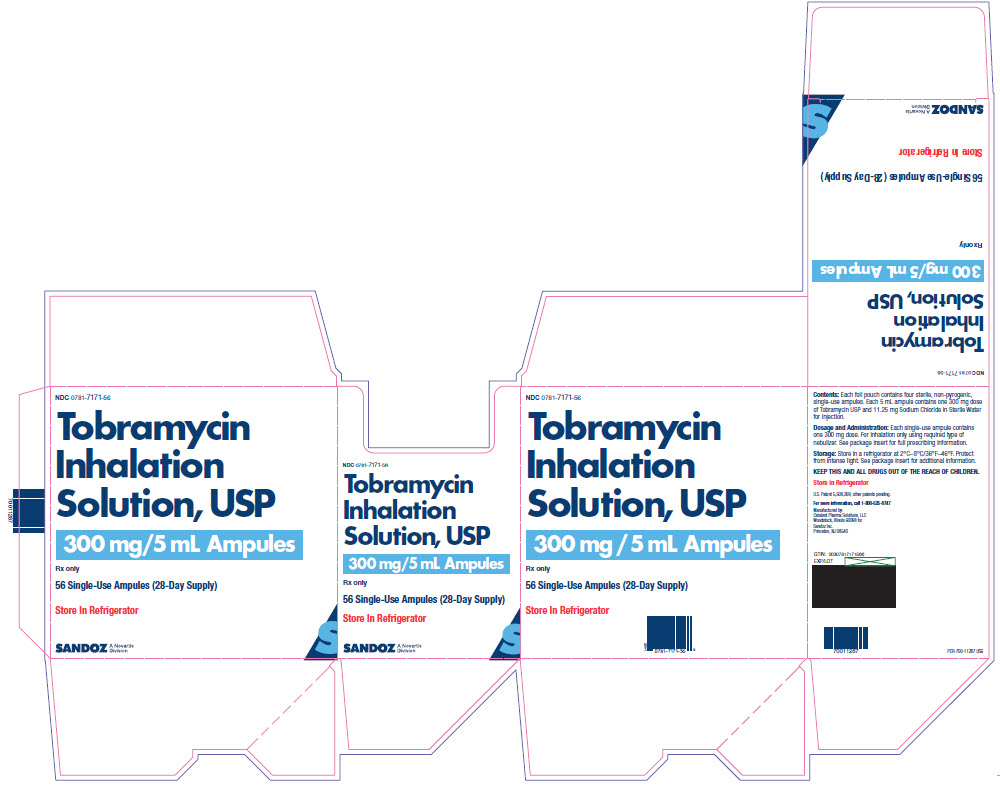 Tobramycin Inhalation Solution 300mg/5 mL carton