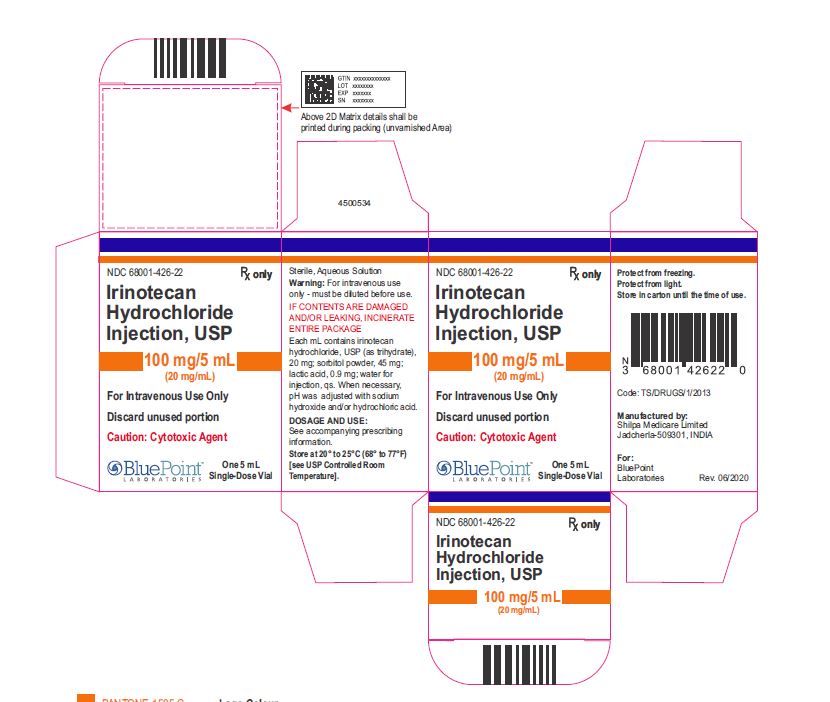 Irinotecan HCl Injection USP 100 mg/ 5 mL Label