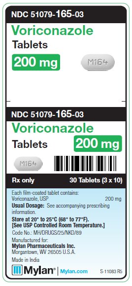 Voriconazole 200 mg Tablets Unit Carton Label