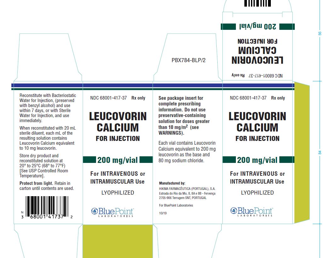 Leucovorin Calcium For Injection Carton 200 mg rev 10 19