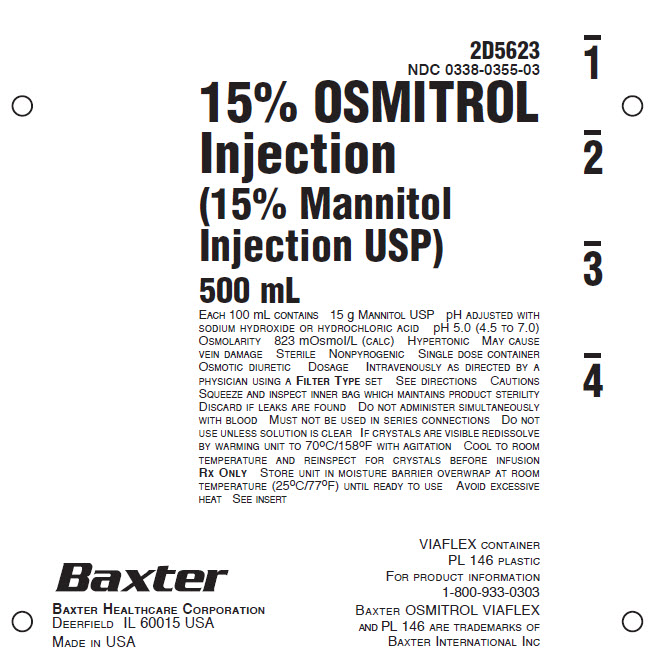 Osmitrol Injection Representative Container Label  NDC 0338-053-03