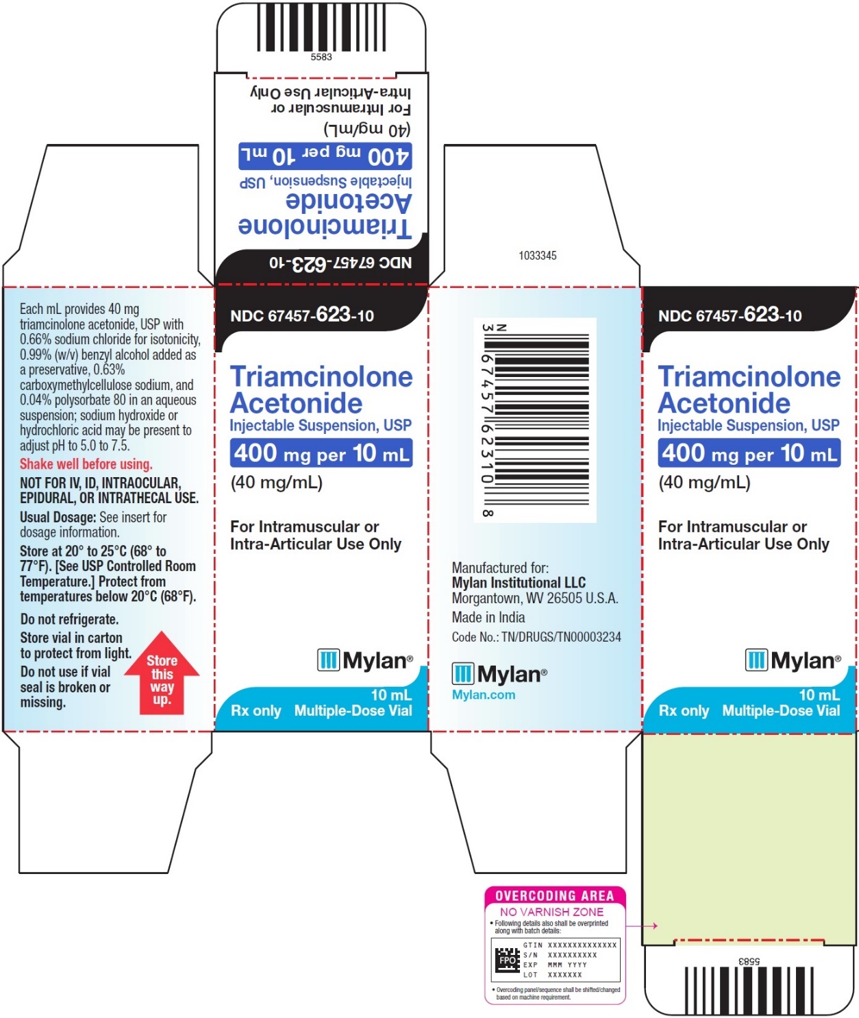 Carton Label 400 mg/10 mL