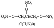 Nitroglycerin Structural Formula