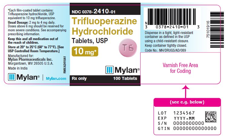 Trifluoperazine Hydrochloride Tablets, USP 10 mg bottle label