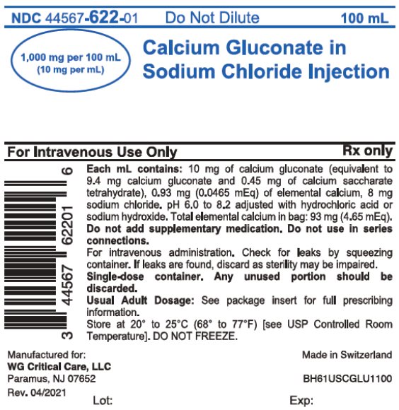 Calcium Gluconate in Sodium Chloride Injection 1,000 mg per 100 mL image