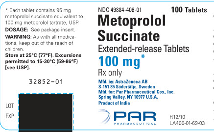 metoprolol succinate 100 mg 100 tablet bottle